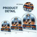 Best Basketball Dad Ever - Gift For Sport Dad, Basketball Dad, Father - Personalized Custom Shaped Acrylic Plaque