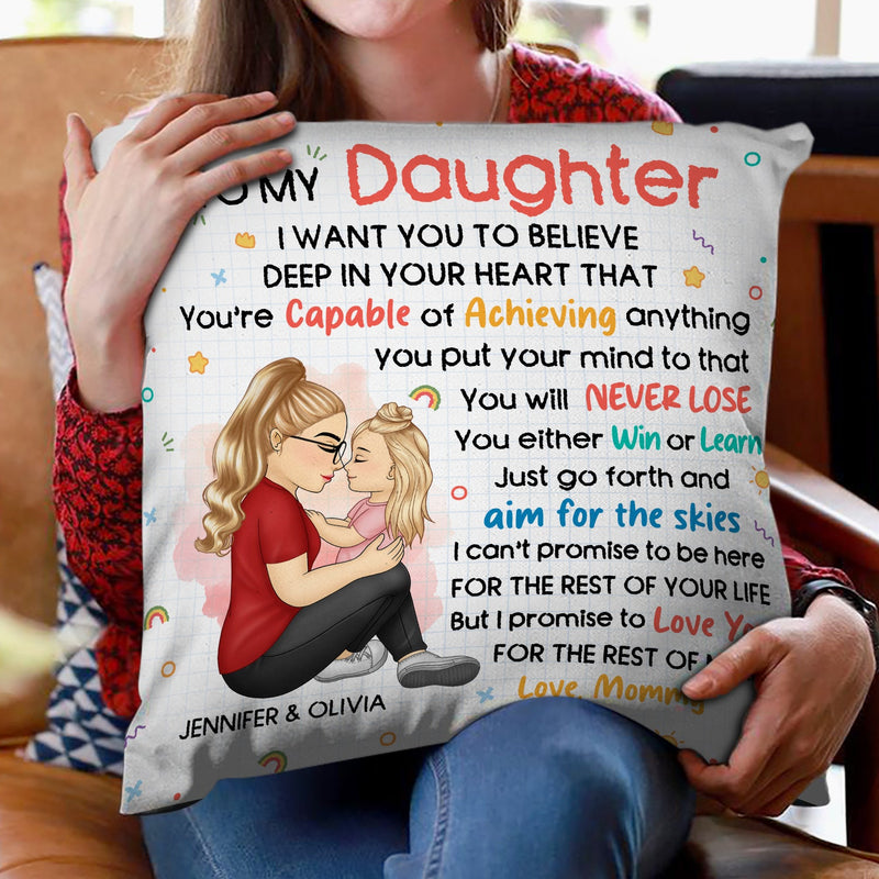 Grandma Mother You're Capable Of Achieving Anything - Gift For Granddaughter, Grandson, Kids - Personalized Pillow