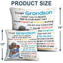 Grandma Mother You're Capable Of Achieving Anything - Gift For Granddaughter, Grandson, Kids - Personalized Pillow