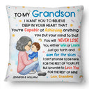 Grandma Mother You're Capable Of Achieving Anything - Gift For Granddaughter, Grandson, Kids - Personalized Pillow