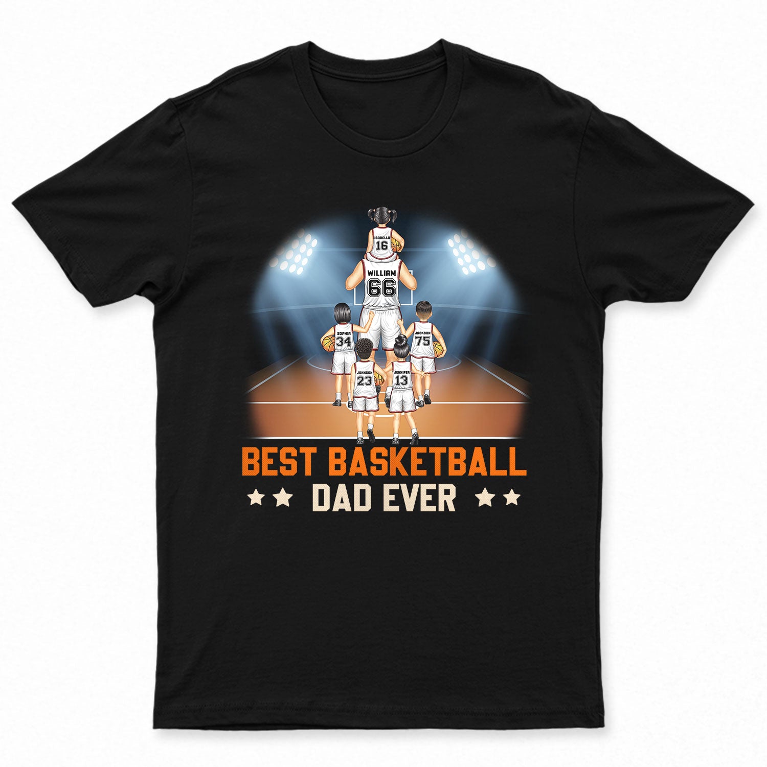 Best Basketball Dad Ever - Gift For Sport Dad, Basketball Dad, Father - Personalized T Shirt