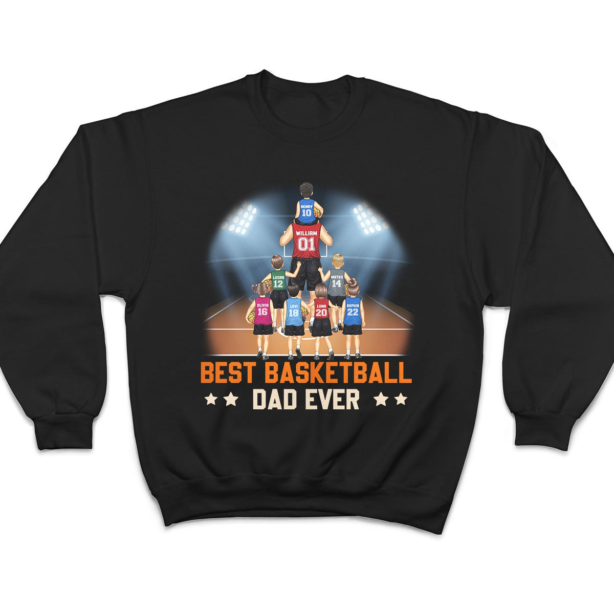 Meilleur papa basketteur de tous les temps - Cadeau pour papa sportif, papa basketteur, père - T-shirt personnalisé