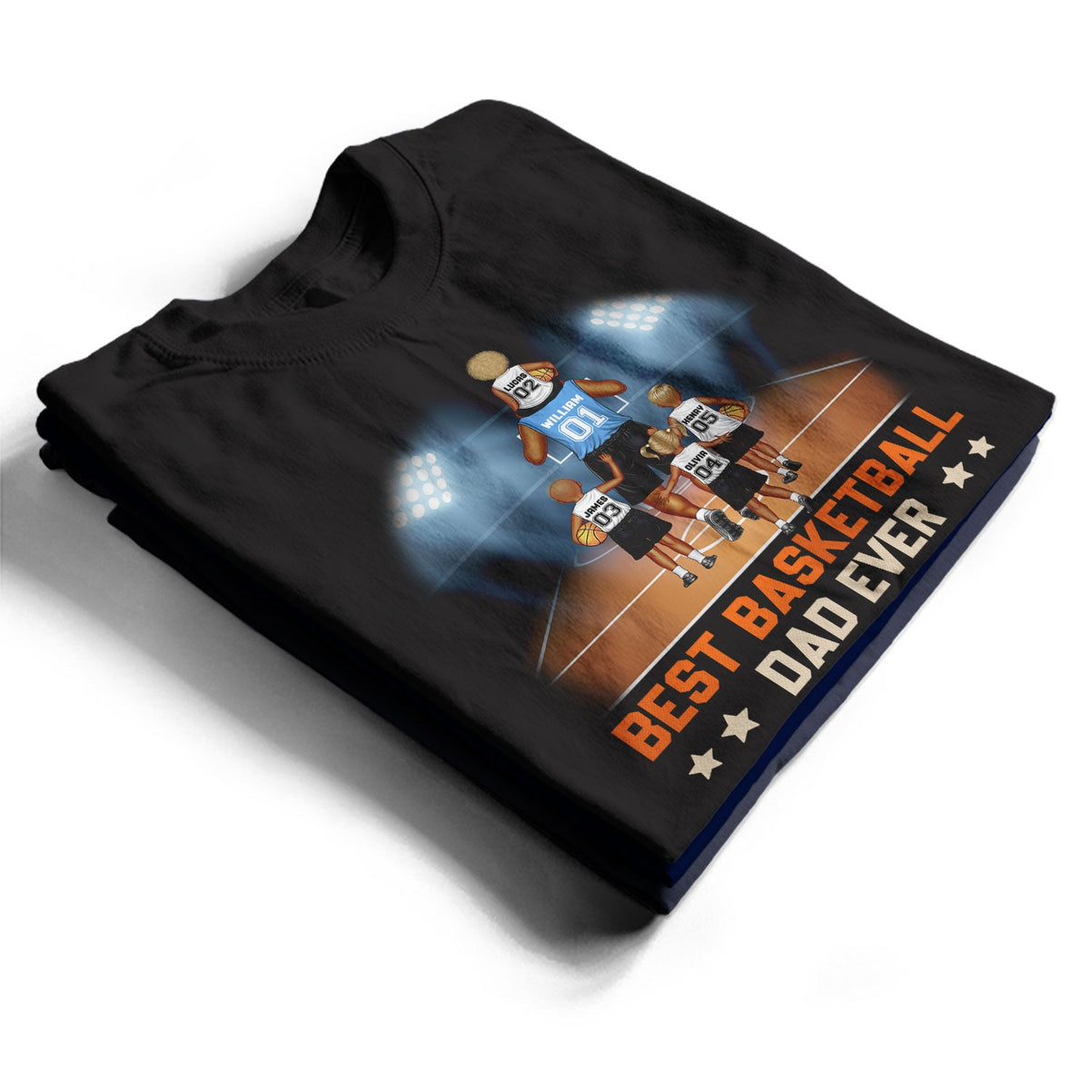 Meilleur papa basketteur de tous les temps - Cadeau pour papa sportif, papa basketteur, père - T-shirt personnalisé
