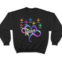 Mom Grandma Infinity Heart - Gift For Mother, Grandmother - Personalized T Shirt