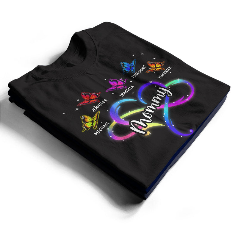 Mom Grandma Infinity Heart - Gift For Mother, Grandmother - Personalized T Shirt