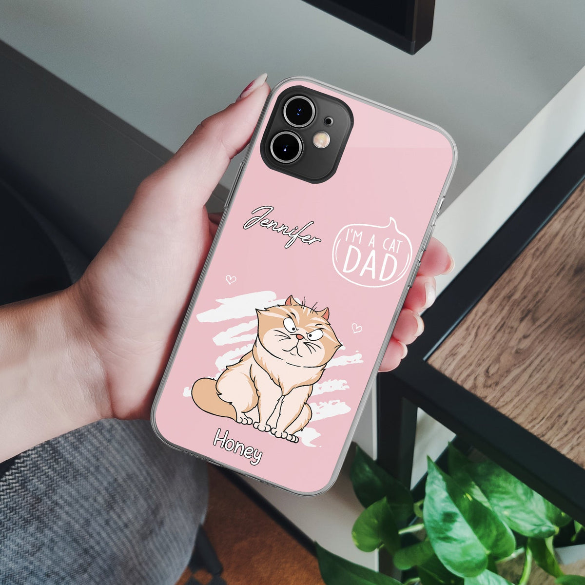 I'm A Cat Person - Gift For Cat Lovers, Cat Mom, Cat Dad - Personalized Clear Phone Case