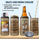 Custom Photo Greatest Dad Limited Edition - Gift For Father, Papa - Personalized 4 In 1 Can Cooler Tumbler