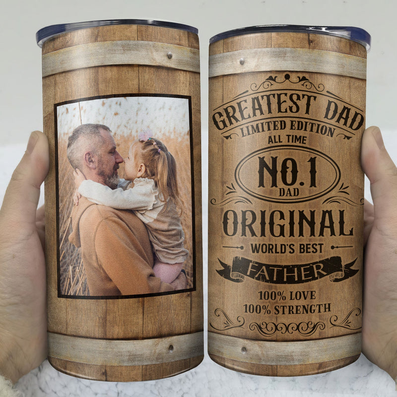Custom Photo Greatest Dad Limited Edition - Gift For Father, Papa - Personalized 4 In 1 Can Cooler Tumbler