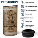 Custom Photo Greatest Dad Limited Edition - Gift For Father, Papa - Personalized 4 In 1 Can Cooler Tumbler