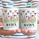 Mom's Grandma's Garden Butterflies - Gift For Mother, Grandmother, Nana - Personalized Mug