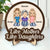Like Mother Like Daughter - Gift For Mom, Mama - Personalized 2-Layered Wooden Plaque With Stand