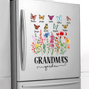 Mom's Grandma's Garden Butterflies - Gift For Mother, Nana, Grandmother - Personalized Decor Decal