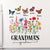 Mom's Grandma's Garden Butterflies - Gift For Mother, Nana, Grandmother - Personalized Decor Decal