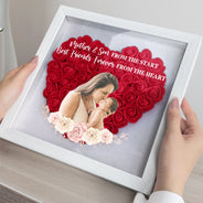 Photo personnalisée mère et fille liées à jamais - Cadeau pour maman, maman - Boîte à fleurs personnalisée