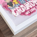Mom Grandma We Love You - Loving Gift For Mother, Grandmother - Personalized Flower Shadow Box