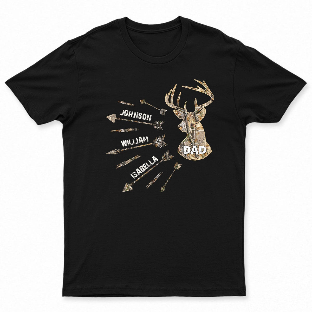 Hunting Dad Grandpa Gift For Father, Grandfather Personalized T Sh Wander Prints™
