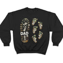 The Best Dad Grandpa Ever Footprints - Gift For Father, Grandfather - Personalized T Shirt