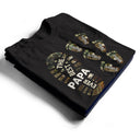 The Best Dad Grandpa Ever Footprints - Gift For Father, Grandfather - Personalized T Shirt