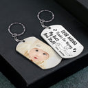Custom Photo Dear Dad Thanks For Wiping - Gift For Father, Mother, New Mom, New Dad - Personalized Aluminum Keychain