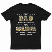 Premier papa, maintenant grand-père - Cadeau pour père, grand-père - T-shirt personnalisé