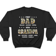 Premier papa, maintenant grand-père - Cadeau pour père, grand-père - T-shirt personnalisé