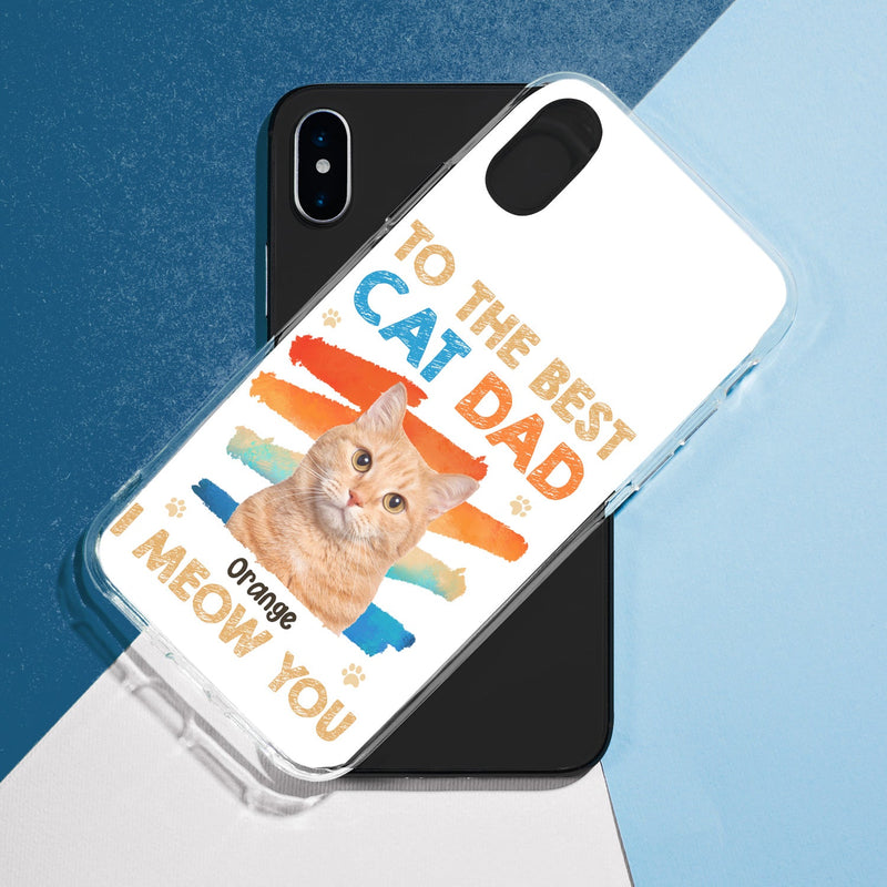 Custom Photo To The Best Cat Dog Mom Dad - Gift For Pet Mom, Pet Dad, Pet Lovers - Personalized Clear Phone Case