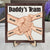 Daddy's Grandpa's Team Fist Bump - Personalized 2-Layered Wooden Plaque With Stand