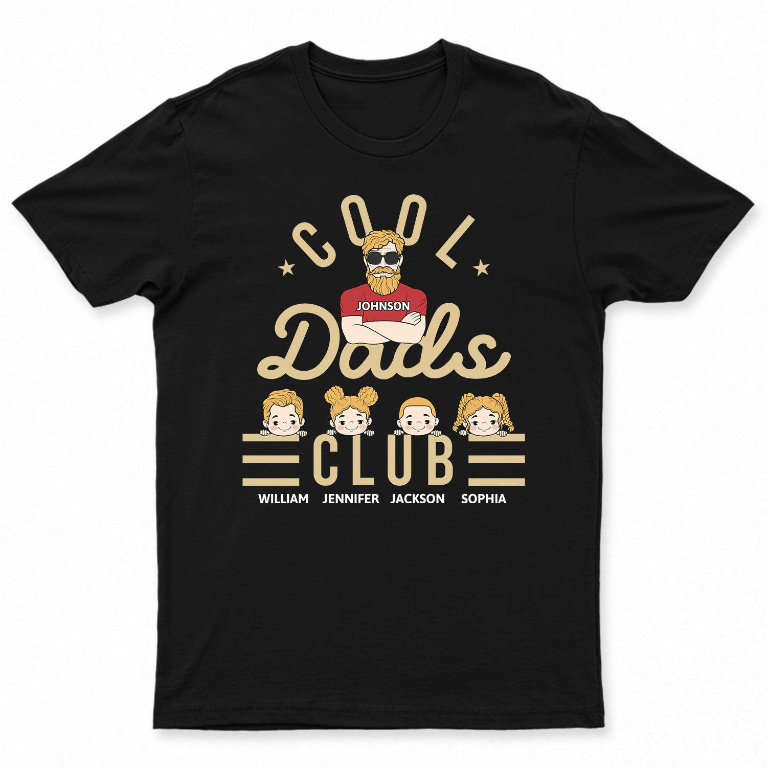 Cool Dads Club Kids - Personalized T Shirt