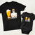 Daddy Half Pint - Personalized Combo T Shirt And Baby Onesie
