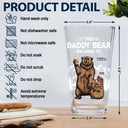Ce Papa Ours appartient à - Verre à bière personnalisé