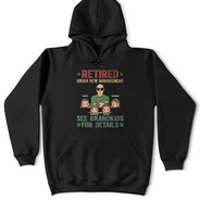 Retraité sous une nouvelle direction. Voir les petits-enfants pour plus de détails - T-shirt personnalisé