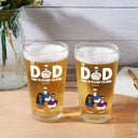 To Dad From The Reasons You Drink - Personalized Beer Glass