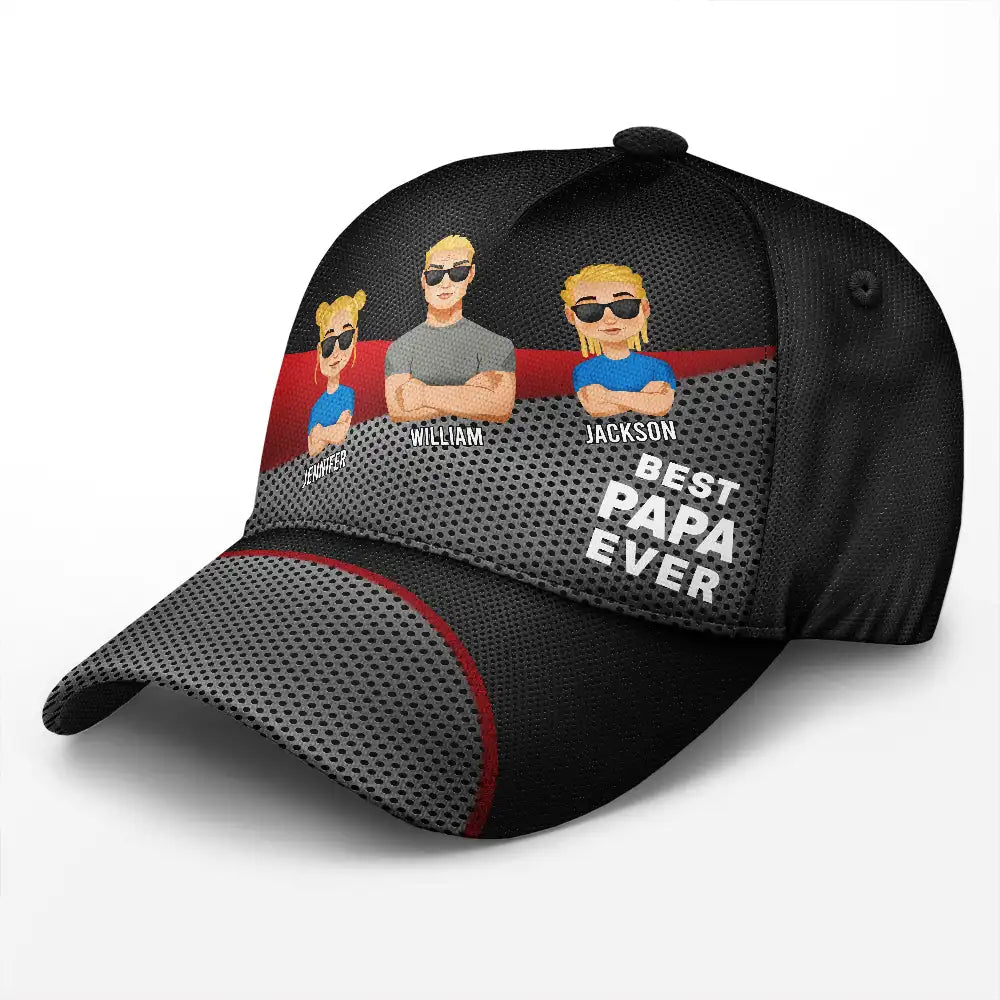 Best Dad Grandpa Ever - Personalized Classic Cap