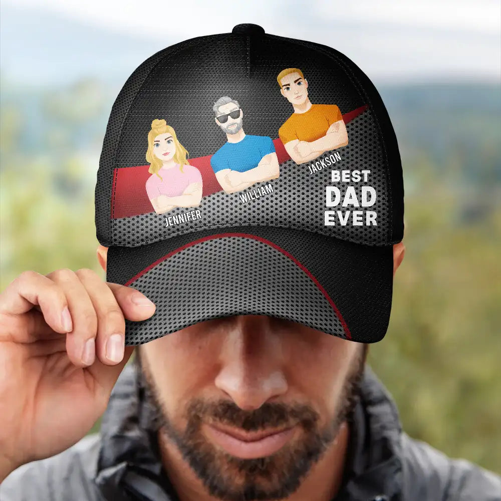 Best Dad Grandpa Ever - Personalized Classic Cap