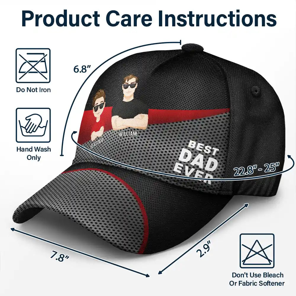 Best Dad Grandpa Ever - Personalized Classic Cap