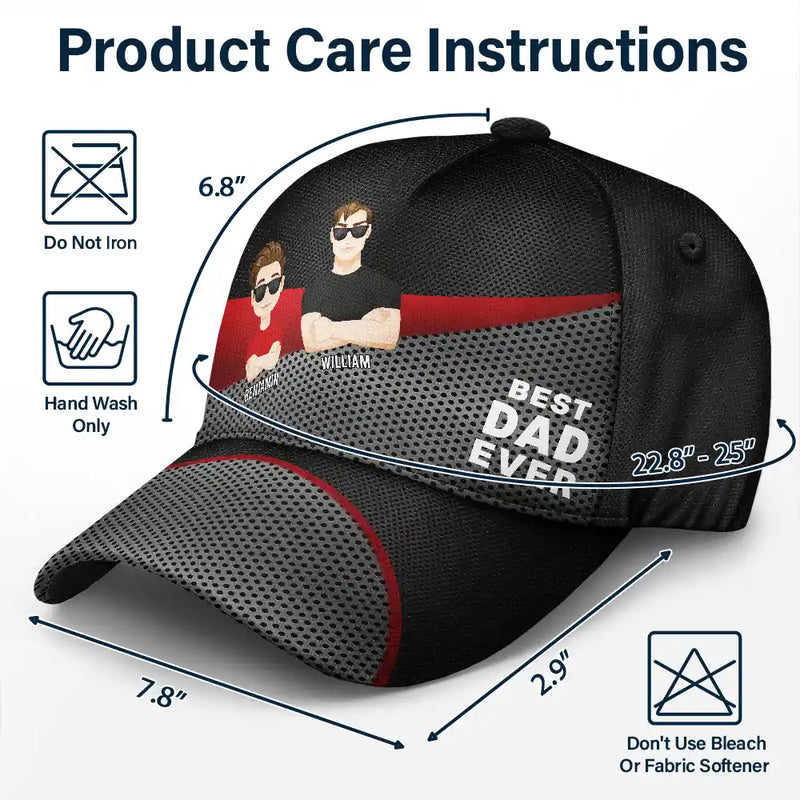 Best Dad Grandpa Ever - Personalized Classic Cap