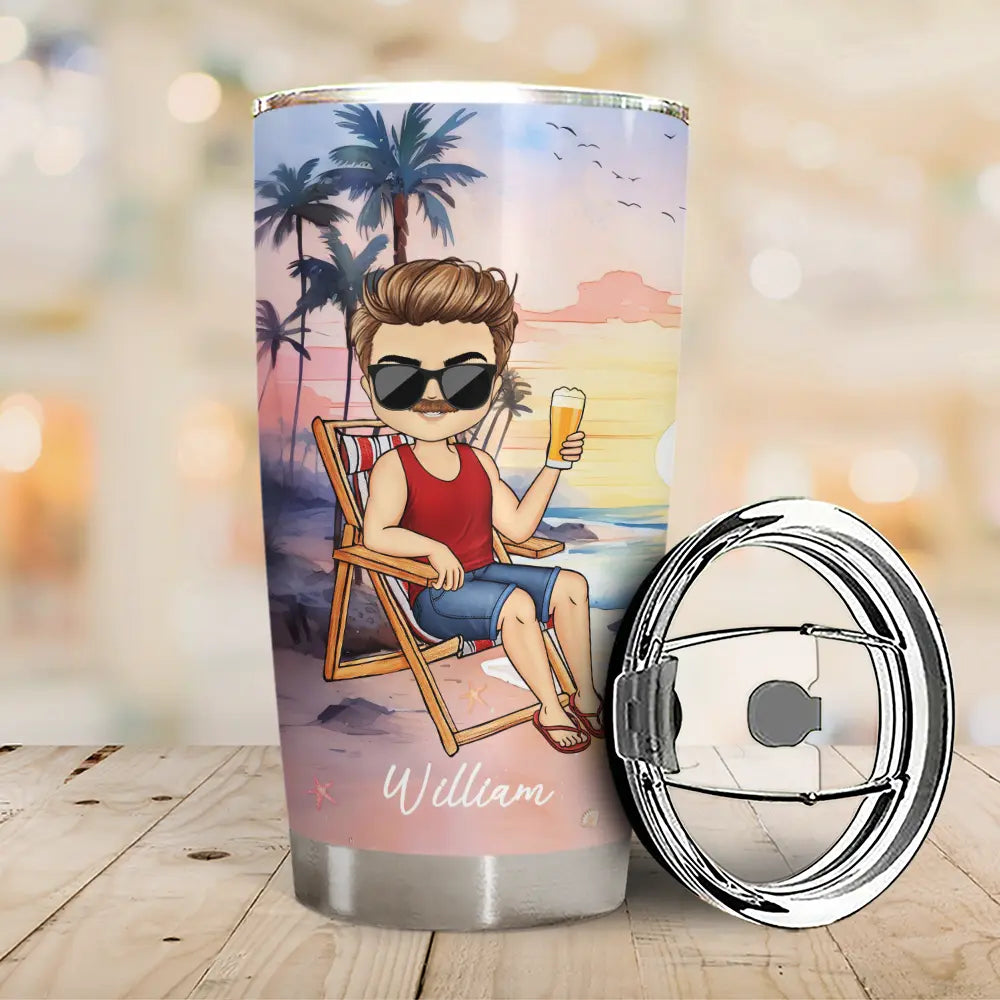 Sun Salt Sand Summer Vibe - Personalized Tumbler