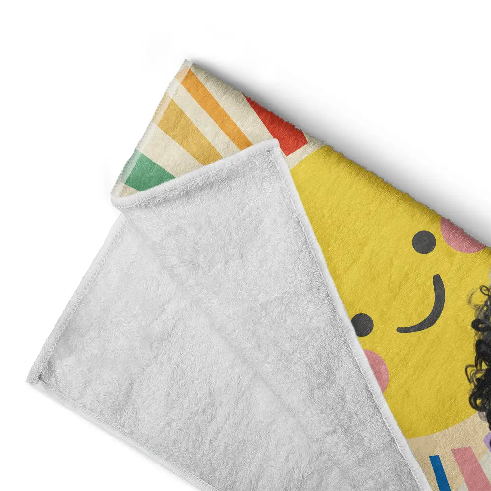 Serviette de plage personnalisée pour enfants d'été
