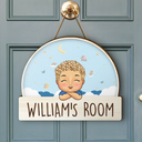 Kid Welcome To My Room - Personalized Custom Shaped Wood Sign