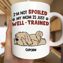 I'm Not Spoiled My Dad Mom Is Just Well Trained - Personalized Mug