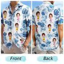 Custom Photo Funny Kids - Personalized Hawaiian Shirt