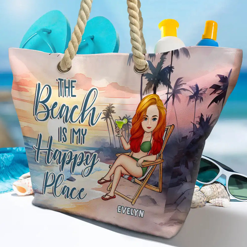 Beach Lovin' Girl - Personalized Beach Bag