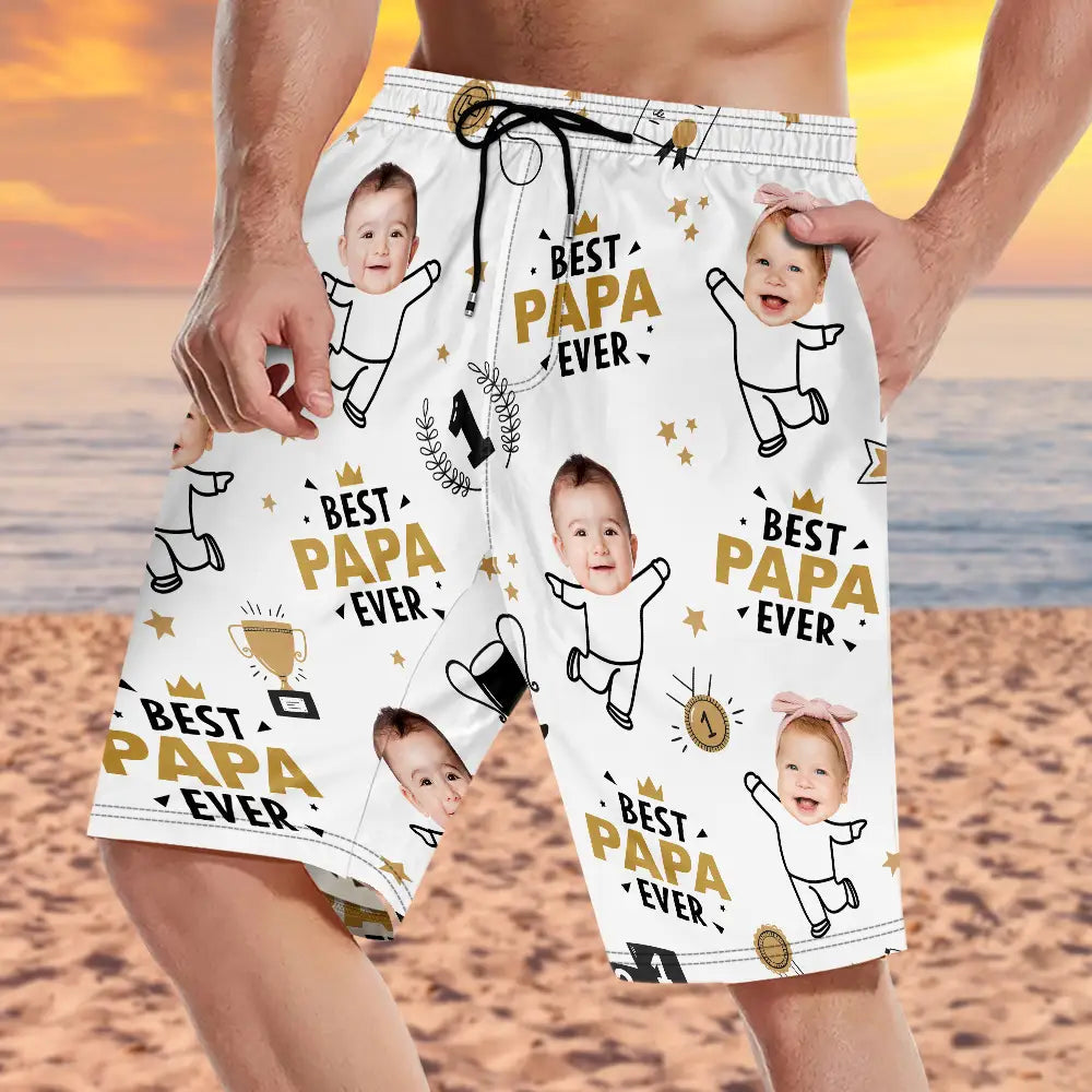 Custom Photo Kids Dancing - Personalized Unisex Beach Shorts