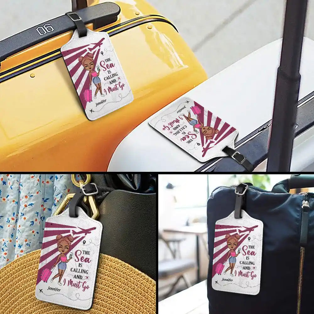 Say Yes To New Adventure - Personalized Luggage Tag
