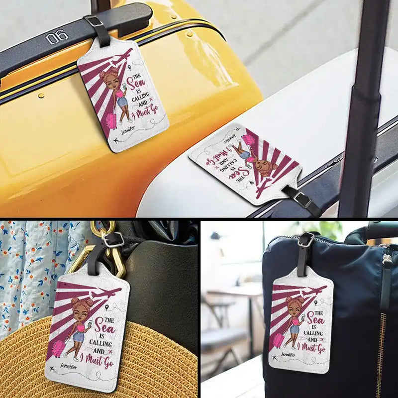 Say Yes To New Adventure - Personalized Luggage Tag