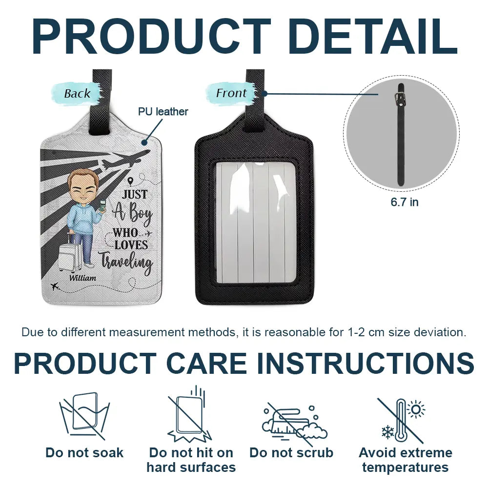 Say Yes To New Adventure - Personalized Luggage Tag