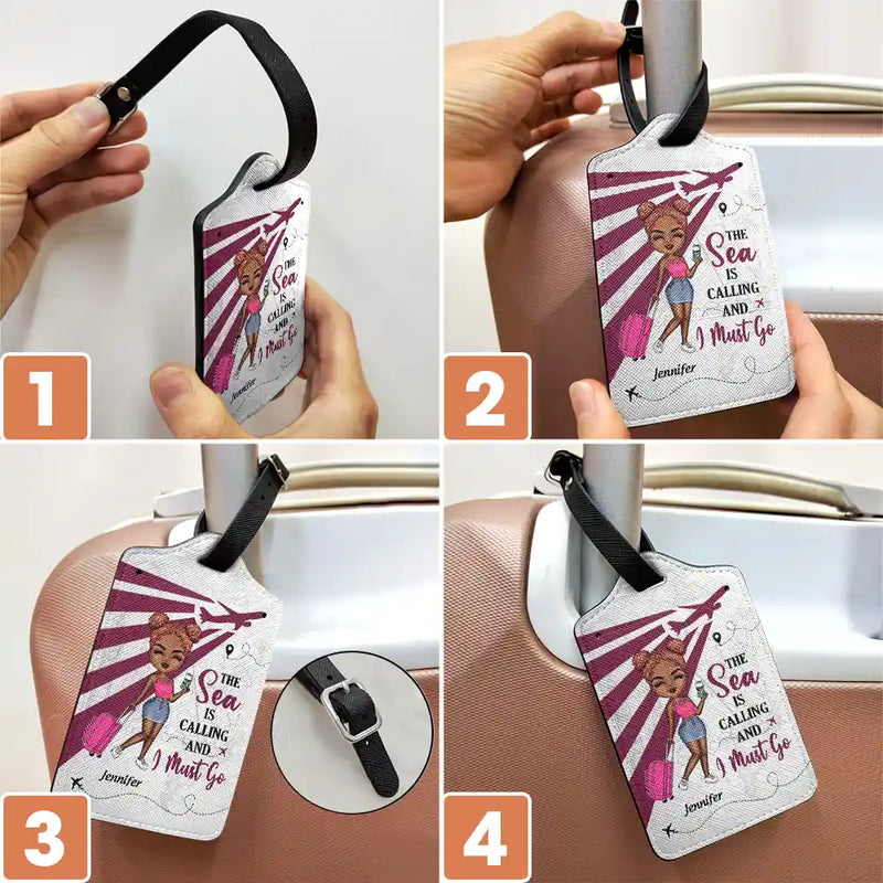 Say Yes To New Adventure - Personalized Luggage Tag