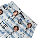 Custom Photo I Love My Wife - Personalized Unisex Beach Shorts