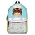 Unicorn Butterfly Animals Kids - Personalized Canvas Backpack
