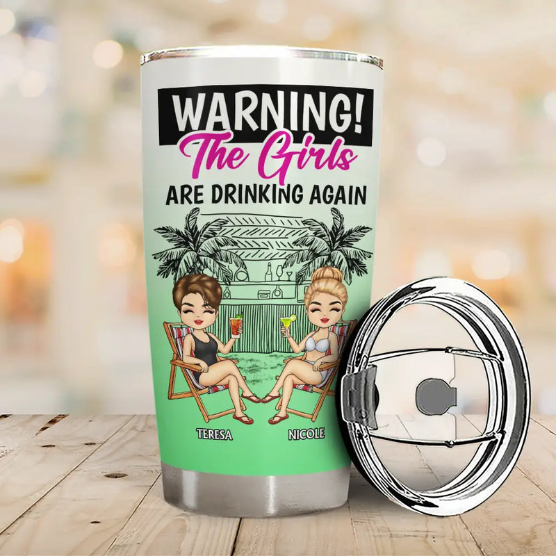 Attention, les filles boivent à nouveau cet été ! Verre personnalisé